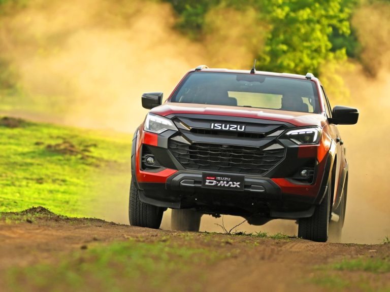 Isuzu D-Max going off-road