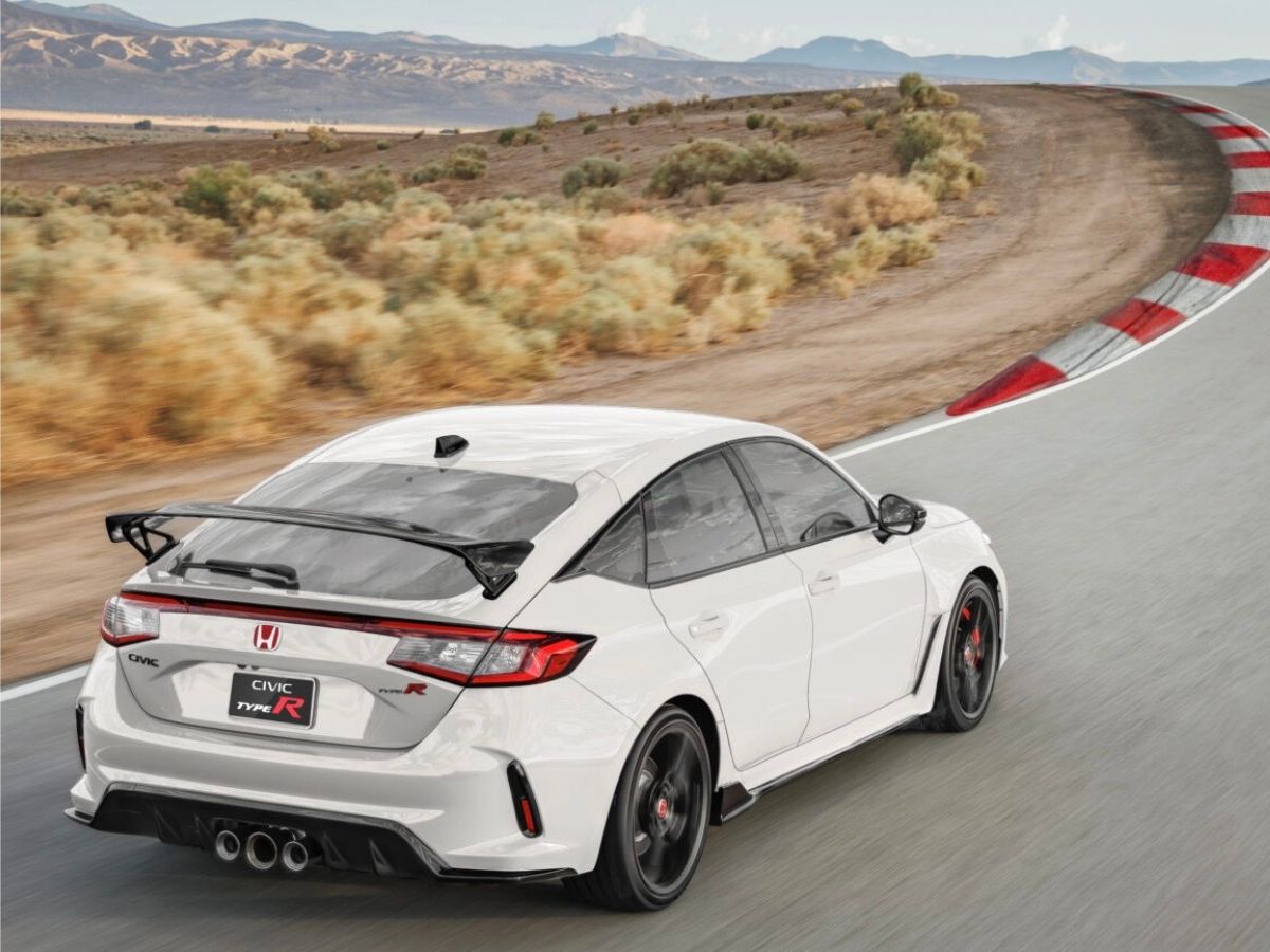 Honda Civc Type R on the racetrack