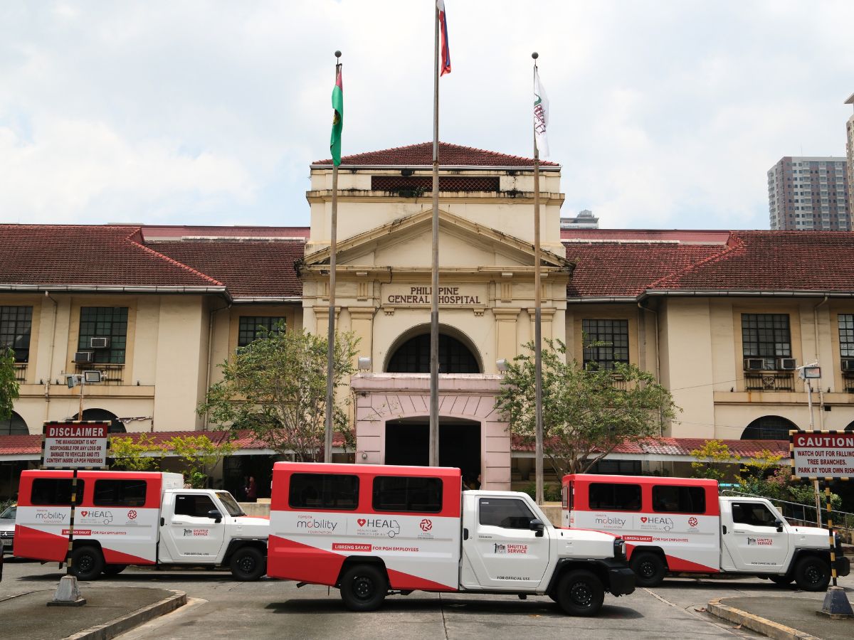 Toyota Tamaraw PGH Shuttle Service Fleet in front of PGH entrance