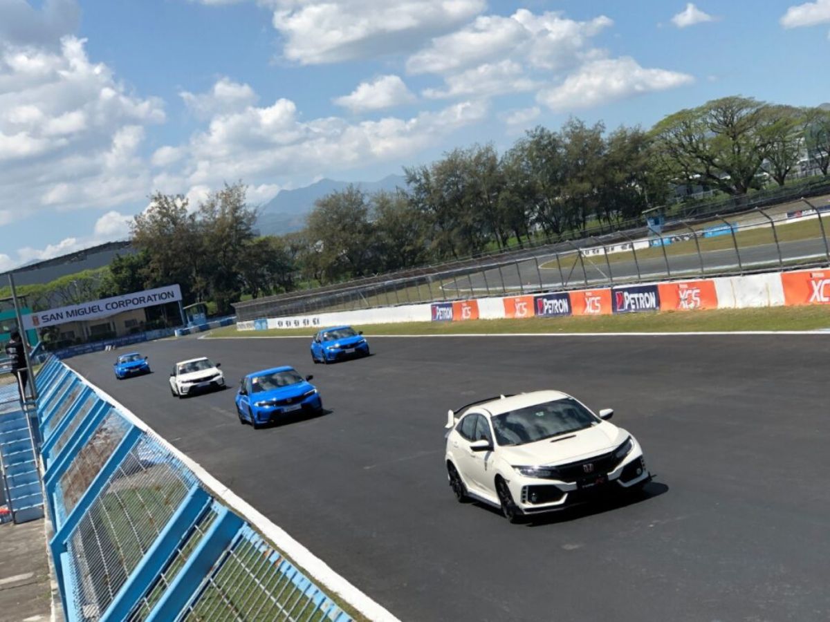 Honda Civic Type R on the racetrack
