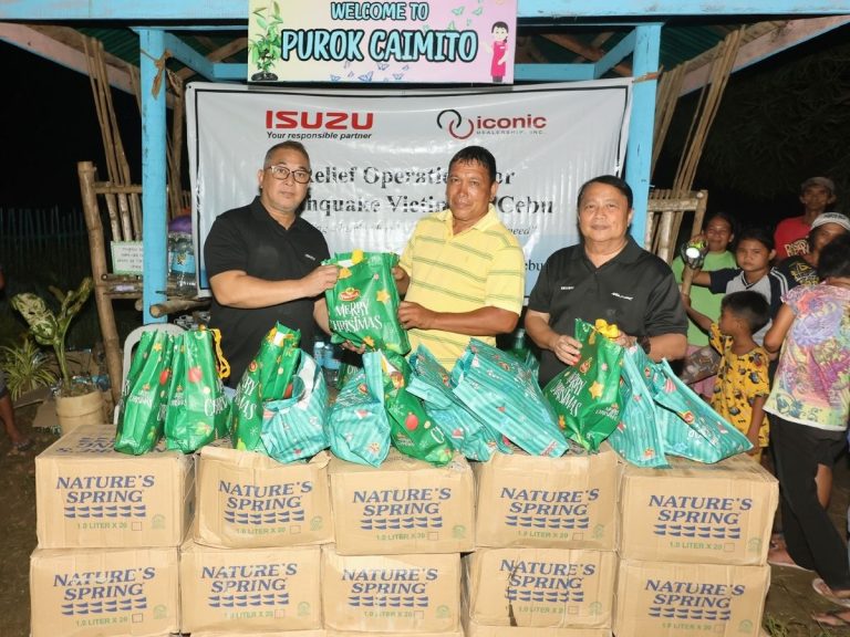 Isuzu relief operation to earthquake victims in Cebu