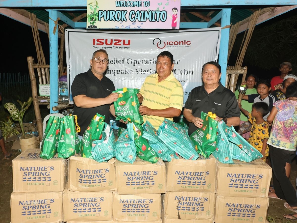 Isuzu relief operation to earthquake victims in Cebu