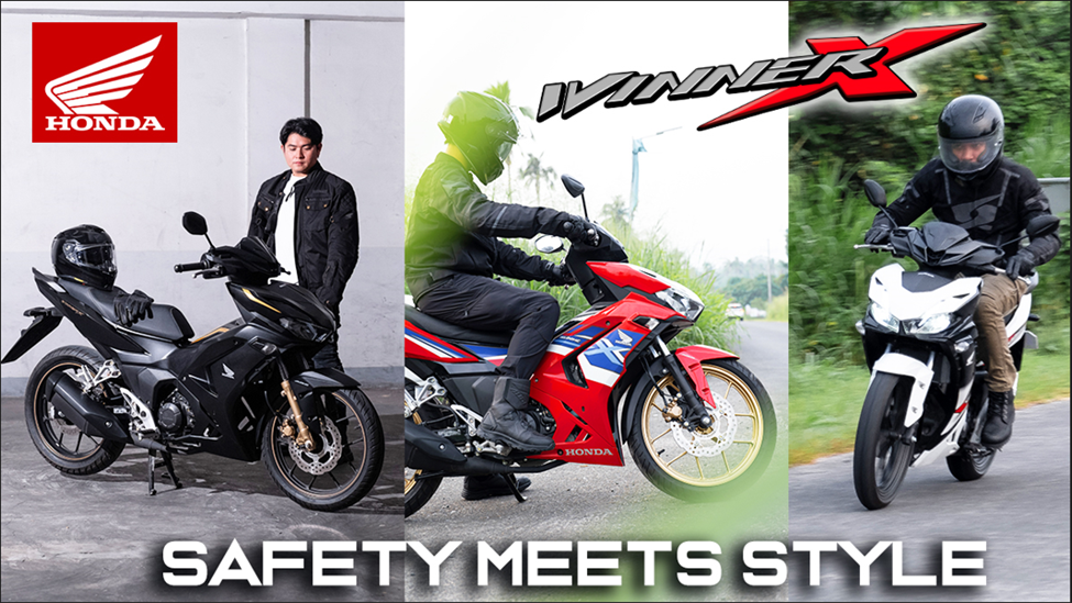 Honda Safety and stylish riding gear tips with the Winner X